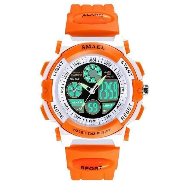 Marke Kinderuhren Für Mädchen Digital Lcd 50m Wasserdichte Armbanduhren Led Student Geschenk