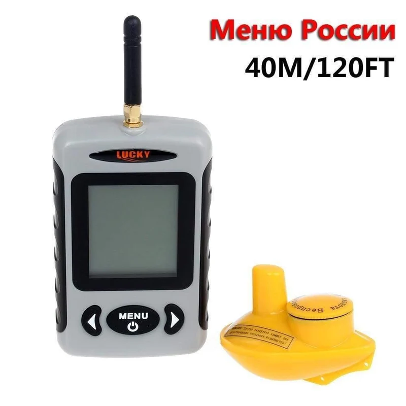 Drahtloser tragbarer Fischfinder 40M / 120FT Echolot-Alarm Ocean River Lake