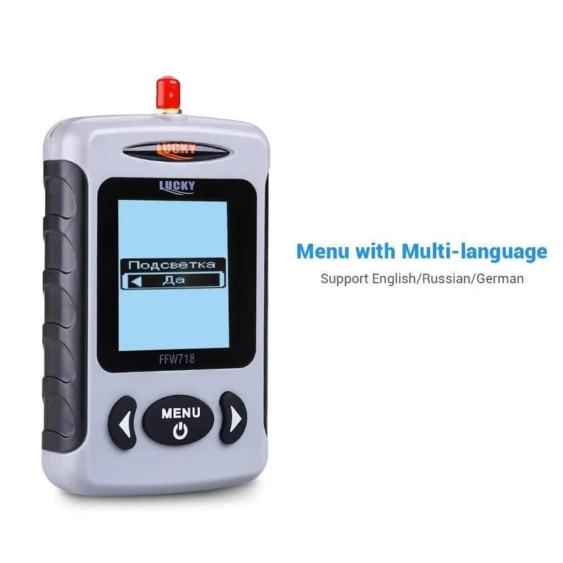 Drahtloser tragbarer Fischfinder 40M / 120FT Echolot-Alarm Ocean River Lake