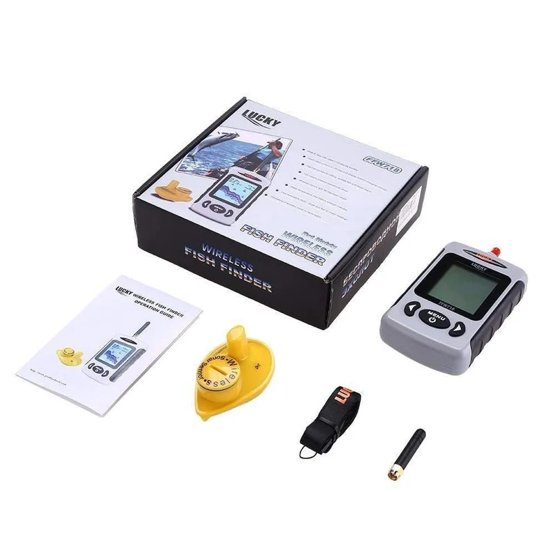 Drahtloser tragbarer Fischfinder 40M / 120FT Echolot-Alarm Ocean River Lake