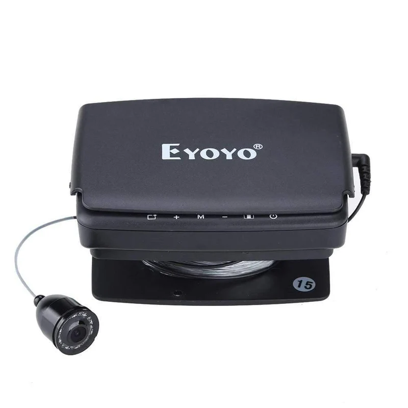 Original 15M 1000TVL Fischfinder Unterwasser-Eisfischen-Kamera 4.3-Zoll-LCD-Monitor 8-teiliges LED-Nachtsichtkamera zum Angeln