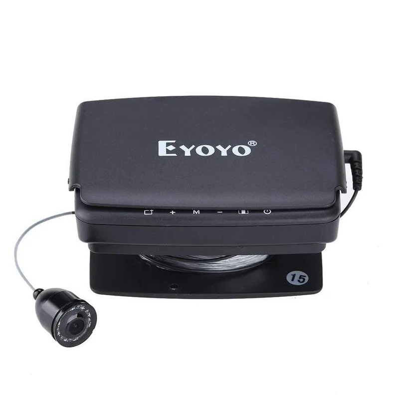 Original 15M 1000TVL Fischfinder Unterwasser-Eisfischen-Kamera 4.3-Zoll-LCD-Monitor 8-teiliges LED-Nachtsichtkamera zum Angeln