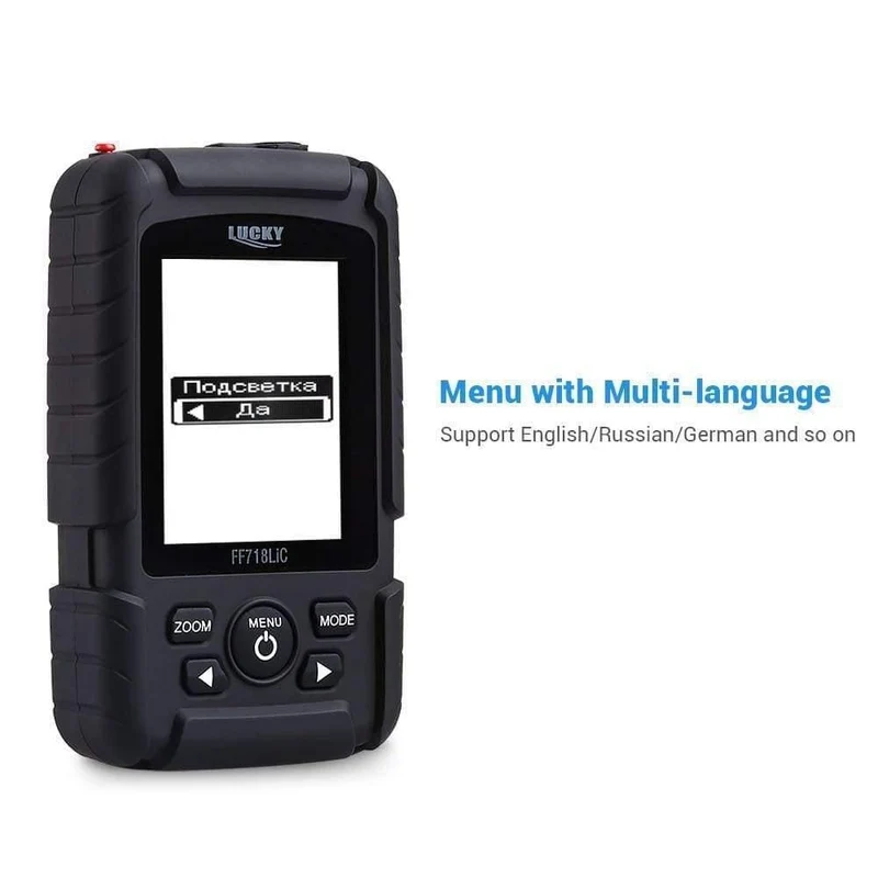 45M/147Feet Sonar Tiefe Wasserdichter Fischfinder Drahtloser tragbarer Fischfinder Farbdisplay Attraktive Lampe