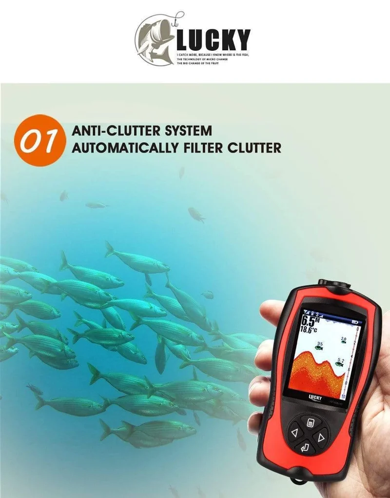 FF1108-1CWLA Drahtloser Sonar-Fischfinder-Wandler EIS/Ozean/Boot-Fischfinder-Alarm Fischfinder-Sonarsensor Fisch