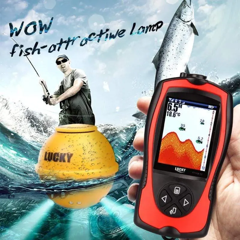 FF1108-1CWLA Drahtloser Sonar-Fischfinder-Wandler EIS/Ozean/Boot-Fischfinder-Alarm Fischfinder-Sonarsensor Fisch