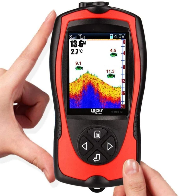 FF1108-1CWLA Drahtloser Sonar-Fischfinder-Wandler EIS/Ozean/Boot-Fischfinder-Alarm Fischfinder-Sonarsensor Fisch
