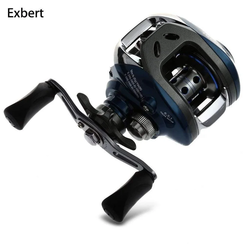 10 + 1BB Angelrolle für Baitcasting für die linke und rechte Hand 6.3: 1-Angelrad mit magnetischer Bremse Carretilha Pesca AF103