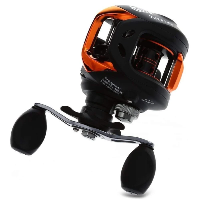 10 + 1BB Angelrolle für Baitcasting für die linke und rechte Hand 6.3: 1-Angelrad mit magnetischer Bremse Carretilha Pesca AF103