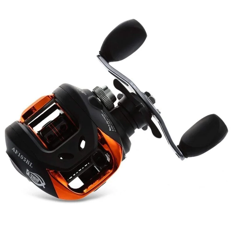 10 + 1BB Angelrolle für Baitcasting für die linke und rechte Hand 6.3: 1-Angelrad mit magnetischer Bremse Carretilha Pesca AF103