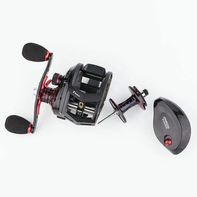 Baitcastingrolle Big Game 12kg max. Bremskraft Salzwasser Angelrolle leichtes Gewicht 11+1 BB 7.1:1 Aluminiumlegierung Körper Jiggingrolle