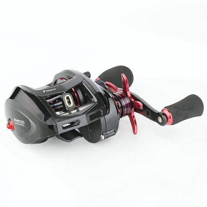 Baitcastingrolle Big Game 12kg max. Bremskraft Salzwasser Angelrolle leichtes Gewicht 11+1 BB 7.1:1 Aluminiumlegierung Körper Jiggingrolle