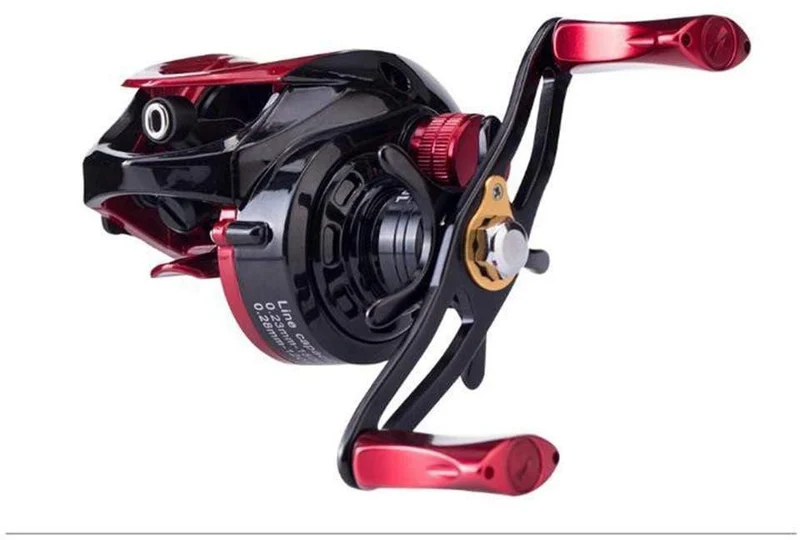 XF-50 Baitcastingrolle 190 g 10BB 6.6: 1 Magnetbremssystem 12.5 g Aluminiumlegierung Leichte Spule Angelköder