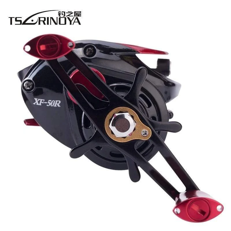 XF-50 Baitcastingrolle 190 g 10BB 6.6: 1 Magnetbremssystem 12.5 g Aluminiumlegierung Leichte Spule Angelköder