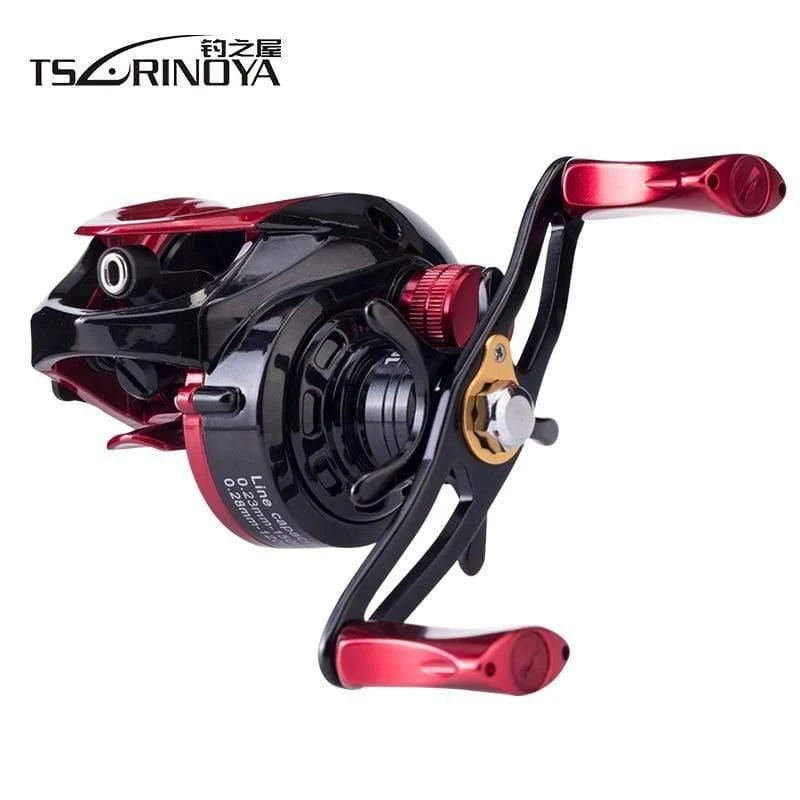 XF-50 Baitcastingrolle 190 g 10BB 6.6: 1 Magnetbremssystem 12.5 g Aluminiumlegierung Leichte Spule Angelköder
