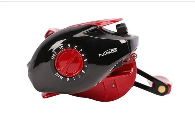 XF-50 Baitcastingrolle 190 g 10BB 6.6: 1 Magnetbremssystem 12.5 g Aluminiumlegierung Leichte Spule Angelköder