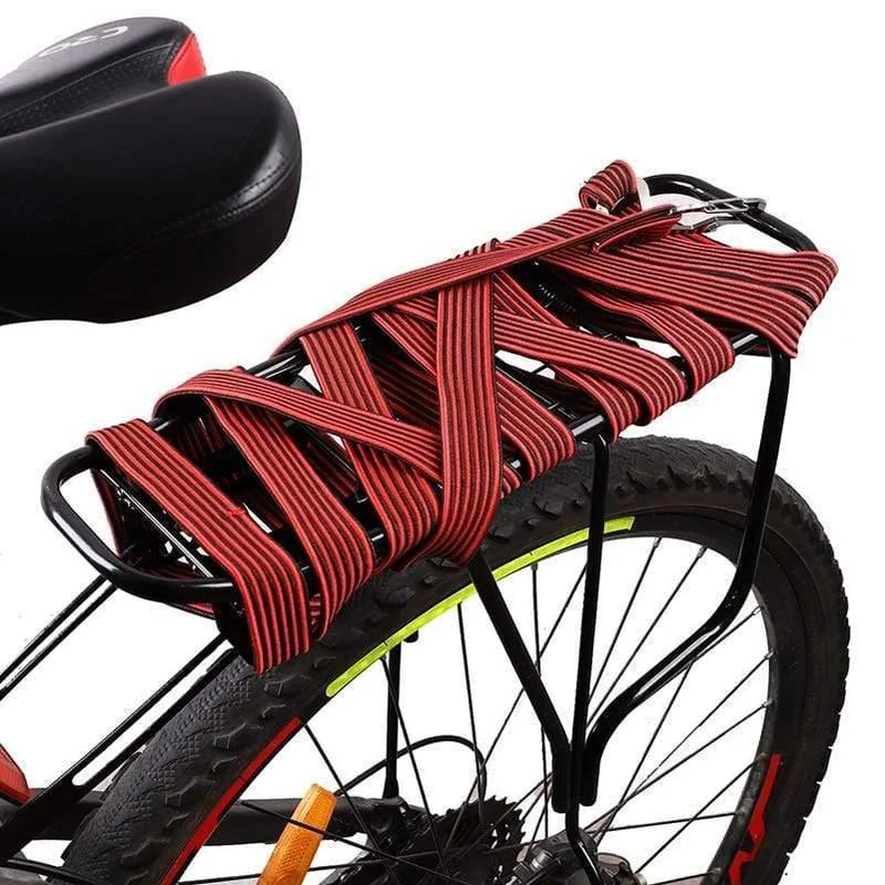 2M / 4M Radfahren Zugseil Kohlenstoffstahl Haken Fahrrad Gepäckträger Stretch Elastic Cord Dachträger Gurt Fixed Belt