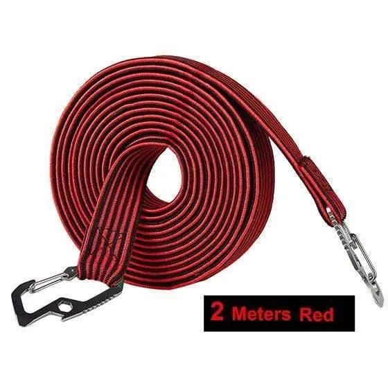 2M / 4M Radfahren Zugseil Kohlenstoffstahl Haken Fahrrad Gepäckträger Stretch Elastic Cord Dachträger Gurt Fixed Belt