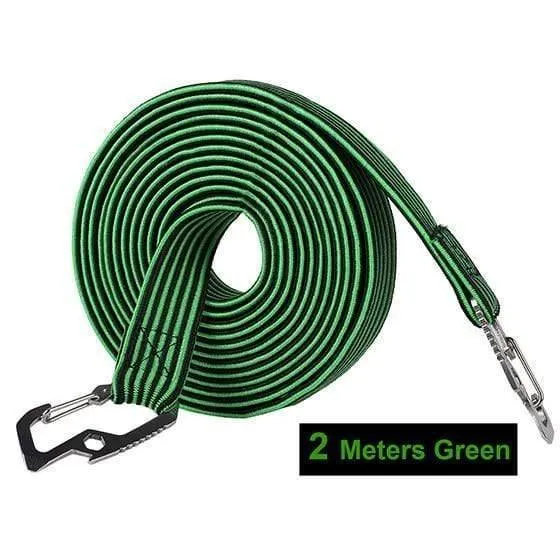 2M / 4M Radfahren Zugseil Kohlenstoffstahl Haken Fahrrad Gepäckträger Stretch Elastic Cord Dachträger Gurt Fixed Belt