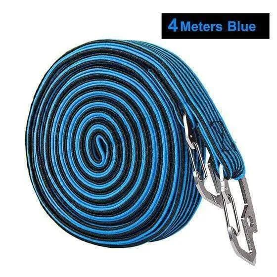 2M / 4M Radfahren Zugseil Kohlenstoffstahl Haken Fahrrad Gepäckträger Stretch Elastic Cord Dachträger Gurt Fixed Belt