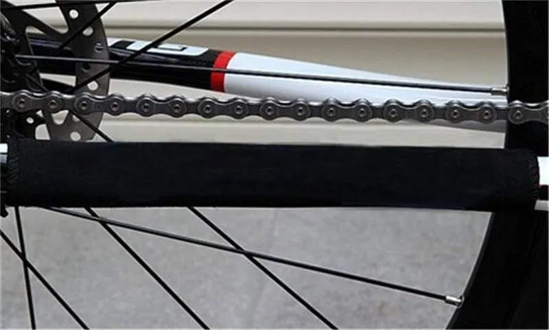 2 Pcs Outdoor Fahrradstreben Kettenschutz Gabel Radfahren Fahrradrahmen Kettenpflege Abdeckung Zubehör