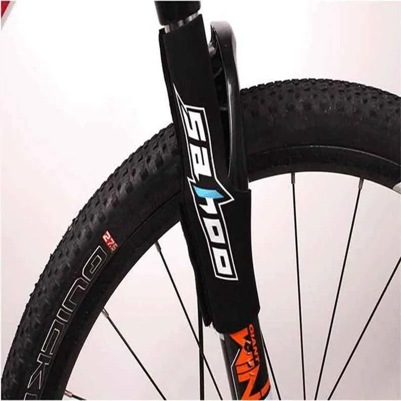 2 Teile/para Fahrrad Rahmen Kette Schutz Radfahren Mountainbike Bleiben Vorderrad Gabel Schutz Schutz Pad Wrap Abdeckung