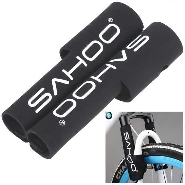 2 Teile/para Fahrrad Rahmen Kette Schutz Radfahren Mountainbike Bleiben Vorderrad Gabel Schutz Schutz Pad Wrap Abdeckung