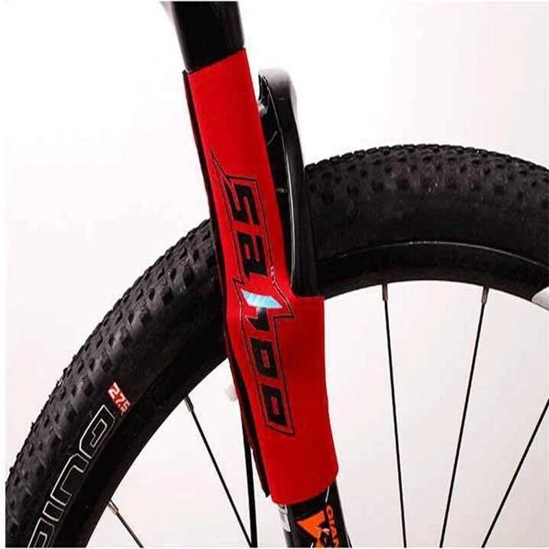 2 Teile/para Fahrrad Rahmen Kette Schutz Radfahren Mountainbike Bleiben Vorderrad Gabel Schutz Schutz Pad Wrap Abdeckung