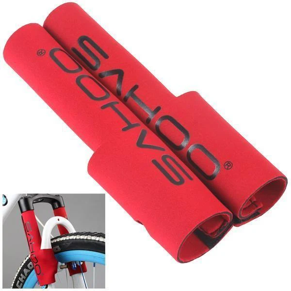 2 Teile/para Fahrrad Rahmen Kette Schutz Radfahren Mountainbike Bleiben Vorderrad Gabel Schutz Schutz Pad Wrap Abdeckung