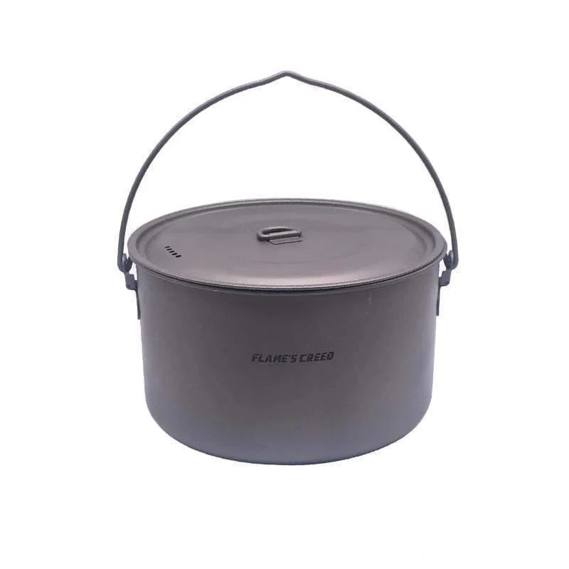 1100ml 1950ml Ultraleicht Outdoor Camping Titan Topf & Pfanne Kochtopf Bratpfanne Titan Kochgeschirr Sets Topf