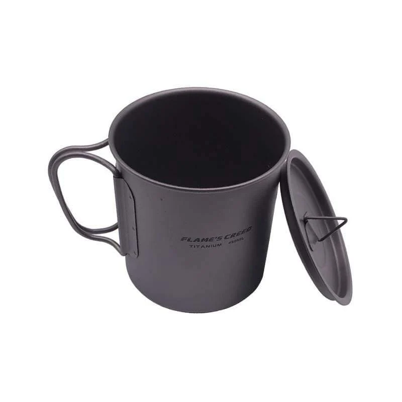 300 ml 450 ml Outdoor Wandern Camping Picknick Titan Topf Becher Schüssel 3 in 1 Leichte Camping Ausrüstung