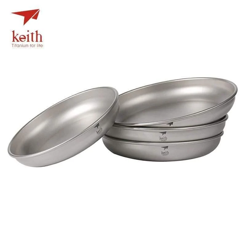 Camping Titan Geschirr 150 ml-450 ml Untertasse Outdoor Geschirr Camping Teller Besteck Ti5362/Ti5368