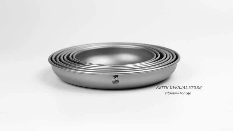 Camping Titan Geschirr 150 ml-450 ml Untertasse Outdoor Geschirr Camping Teller Besteck Ti5362/Ti5368