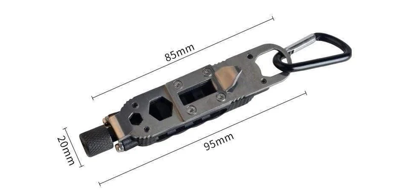 Mini-Multifunktions-Schlüsselbund EDC Outdoor Camping Portable Edelstahl Pocket Tools für Wilderness Survival
