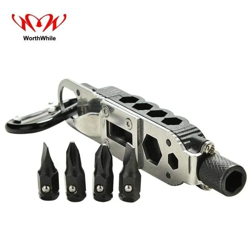 Mini-Multifunktions-Schlüsselbund EDC Outdoor Camping Portable Edelstahl Pocket Tools für Wilderness Survival