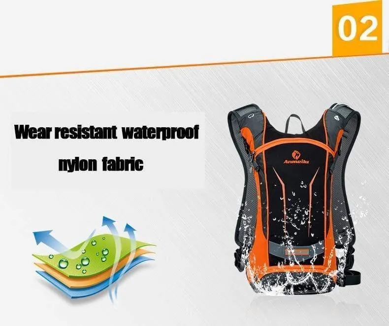 8L Fahrradrucksack, Wasserdichter MTB Fahrrad Wasserrucksack Für Fahrrad, Outdoor Wandern Trekking Radfahren Trinkrucksack 4 Colors