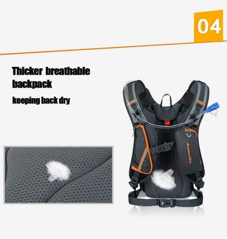 8L Fahrradrucksack, Wasserdichter MTB Fahrrad Wasserrucksack Für Fahrrad, Outdoor Wandern Trekking Radfahren Trinkrucksack 4 Colors