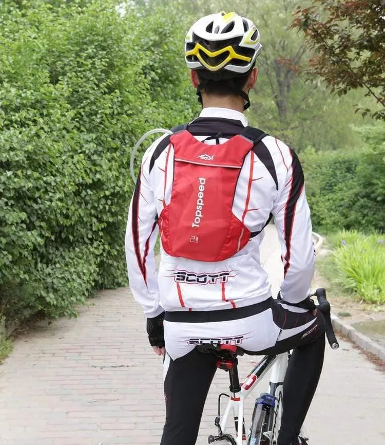 Wasserrucksack Fahrradrucksack Rucksack Outdoor Fahrrad Fahrradtasche Trinksystem Fahrradrucksack und 1.5 l Wasserbeutel