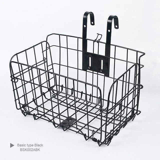 Fahrradkorb, Lenkertasche, Fahrradträger, Eisengehäuse, Tasche, Fahrradgepäcktasche, strapazierfähig, einfache Ausführung, Optionen