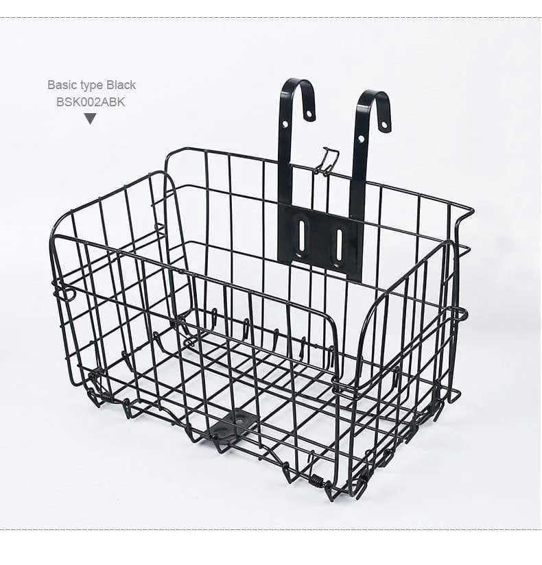 Fahrradkorb, Lenkertasche, Fahrradträger, Eisengehäuse, Tasche, Fahrradgepäcktasche, strapazierfähig, einfache Ausführung, Optionen