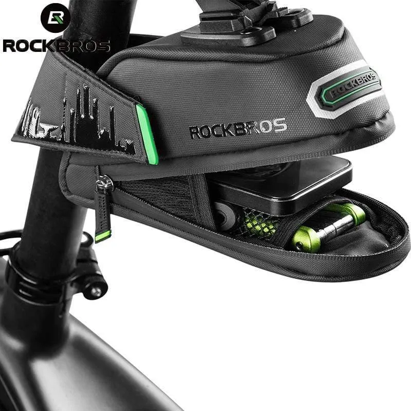 Fahrradtasche, stoßfeste Fahrrad-Satteltasche für Fahrrad, Schwarz, Radfahren, hintere Sattelstütze, Packtaschen, MTB-Fahrradzubehör