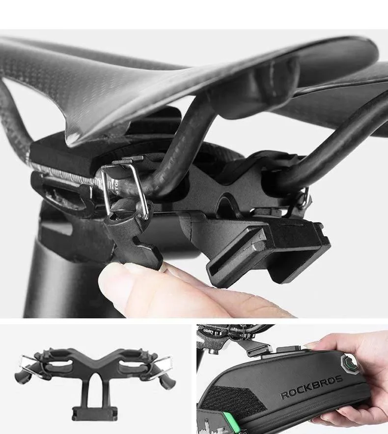 Fahrradtasche, stoßfeste Fahrrad-Satteltasche für Fahrrad, Schwarz, Radfahren, hintere Sattelstütze, Packtaschen, MTB-Fahrradzubehör