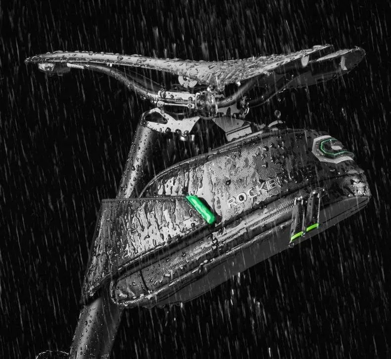 Fahrradtasche, stoßfeste Fahrrad-Satteltasche für Fahrrad, Schwarz, Radfahren, hintere Sattelstütze, Packtaschen, MTB-Fahrradzubehör