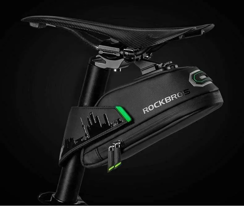 Fahrradtasche, stoßfeste Fahrrad-Satteltasche für Fahrrad, Schwarz, Radfahren, hintere Sattelstütze, Packtaschen, MTB-Fahrradzubehör