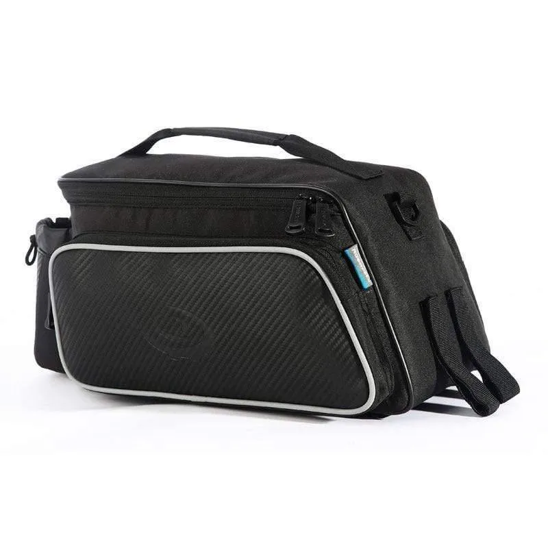 10L Roswheel Fahrradtasche Gepäckträgertasche Hinten Reißfeste schwarze Sitztasche Fahrradtasche Griff Tasche
