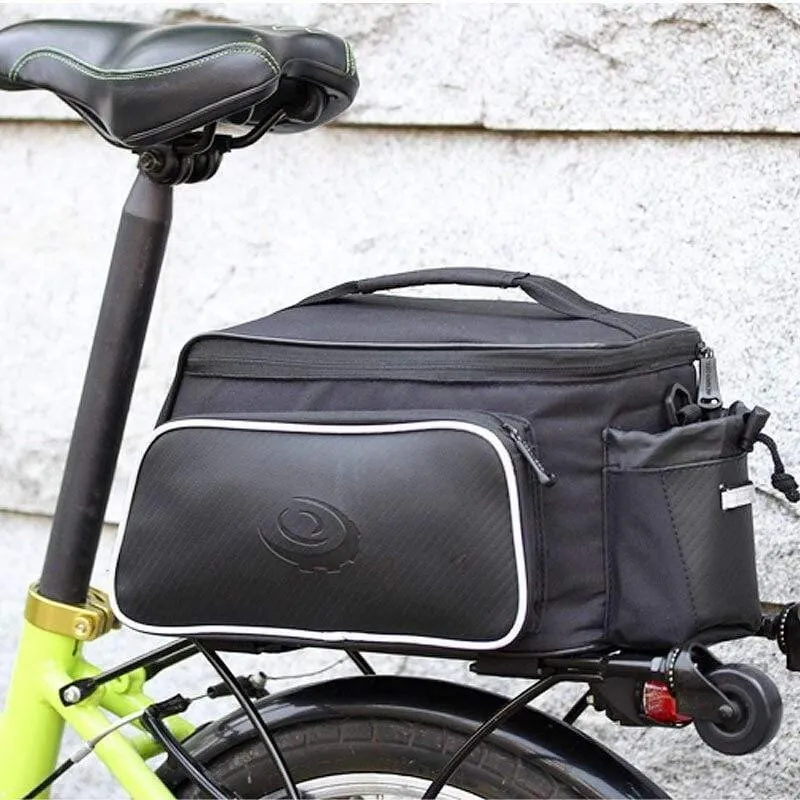 10L Roswheel Fahrradtasche Gepäckträgertasche Hinten Reißfeste schwarze Sitztasche Fahrradtasche Griff Tasche