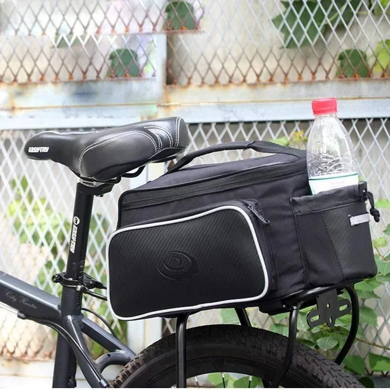 10L Roswheel Fahrradtasche Gepäckträgertasche Hinten Reißfeste schwarze Sitztasche Fahrradtasche Griff Tasche