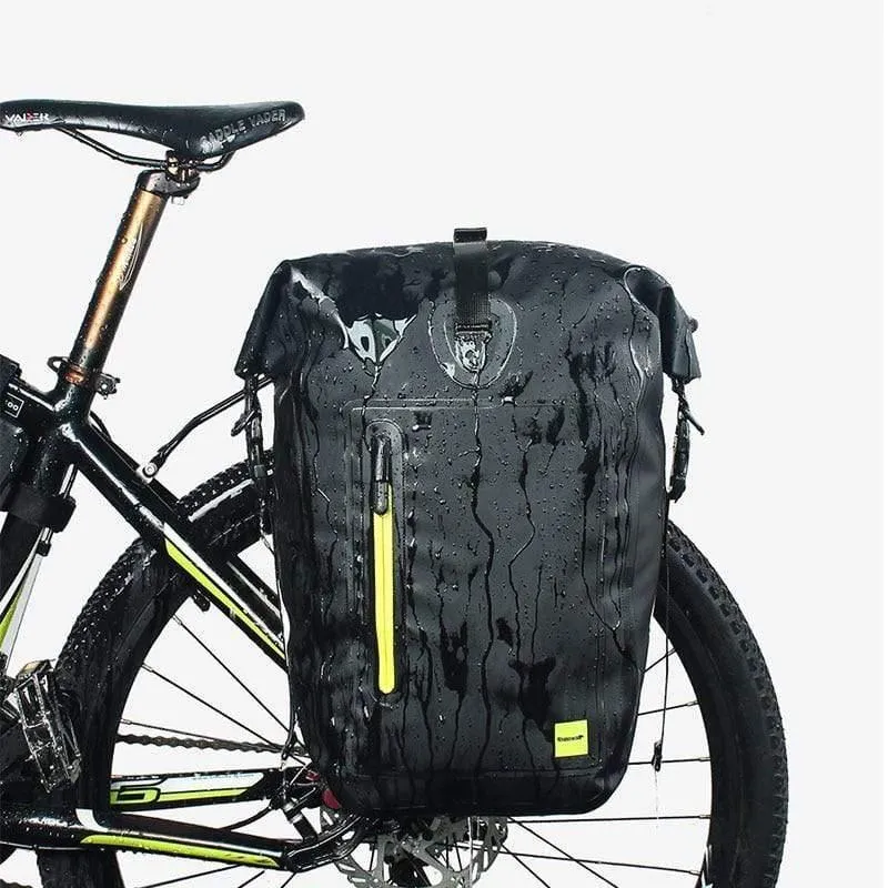 25L Fahrradtaschen MTB Fahrrad Gepäckträgertasche Voll wasserdicht Multifunktions-Rennrad-Gepäckträgertasche Rücksitz-Kofferraumtasche