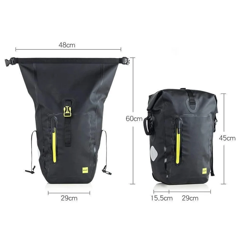 25L Fahrradtaschen MTB Fahrrad Gepäckträgertasche Voll wasserdicht Multifunktions-Rennrad-Gepäckträgertasche Rücksitz-Kofferraumtasche