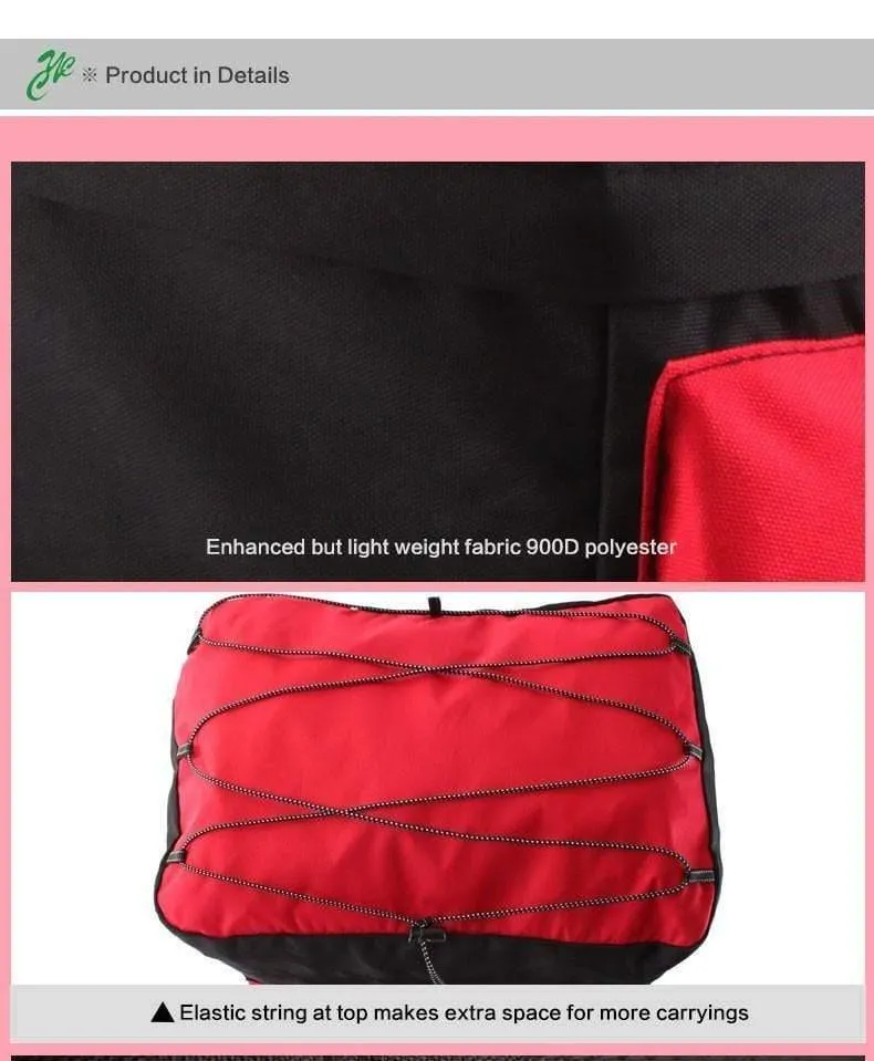 Fahrradträgertasche 60L Gepäckträger Kofferraum Fahrradgepäck Rücksitztasche Zwei Taschen Outdoor Fahrradsattel Aufbewahrung 14590