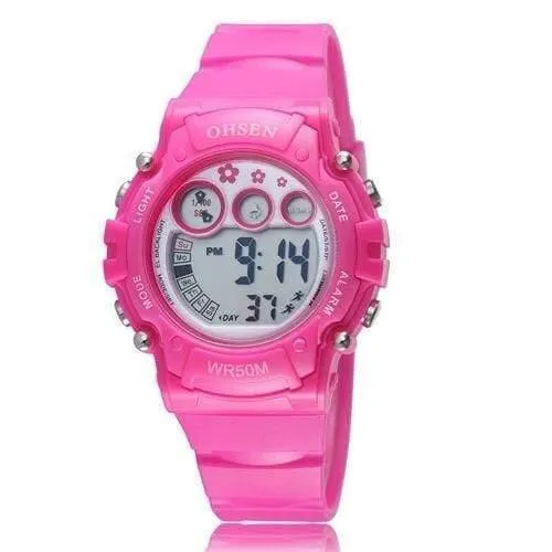 Digitaluhr Sportuhr Jungen Mädchen Kinder Alarm Datum LED Back Light Chronograph Armbanduhr Weihnachtsgeschenke für Kinder